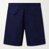 Straight-Leg Mid-Length Garment-Dyed Swim Shorts Straight-Leg Mid-Length Garment-Dyed Swim Shorts