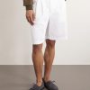 Wide-Leg Cotton-Gabardine Bermuda Shorts - FR Wide-Leg Cotton-Gabardine Bermuda Shorts - FR
