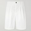 Wide-Leg Cotton-Gabardine Bermuda Shorts Wide-Leg Cotton-Gabardine Bermuda Shorts