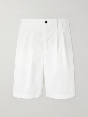 Wide-Leg Cotton-Gabardine Bermuda Shorts Wide-Leg Cotton-Gabardine Bermuda Shorts