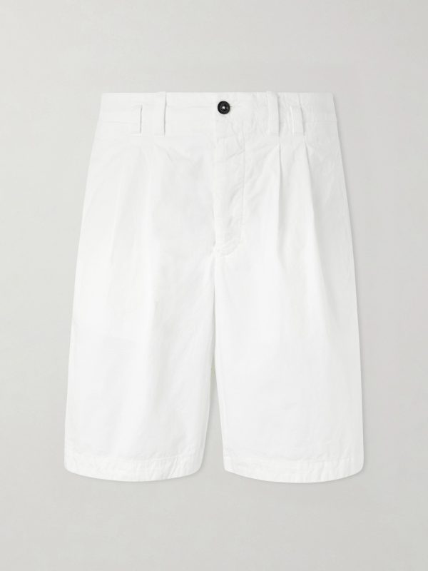 Wide-Leg Cotton-Gabardine Bermuda Shorts Wide-Leg Cotton-Gabardine Bermuda Shorts