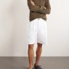 Wide-Leg Cotton-Gabardine Bermuda Shorts - OU Wide-Leg Cotton-Gabardine Bermuda Shorts - OU