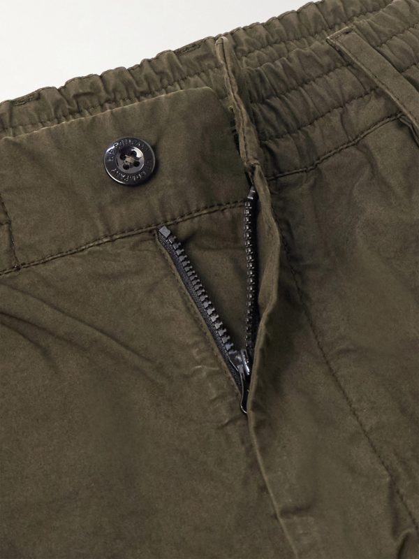 Straight-Leg Logo-Appliquéd Cotton Reps Cargo Trousers - E1 Straight-Leg Logo-Appliquéd Cotton Reps Cargo Trousers - E1