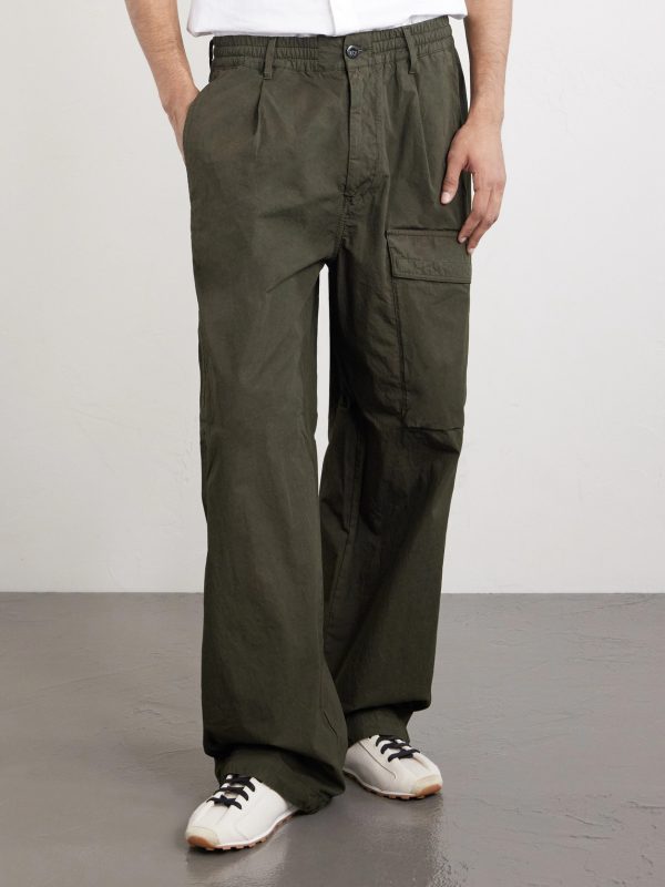 Straight-Leg Logo-Appliquéd Cotton Reps Cargo Trousers - FR Straight-Leg Logo-Appliquéd Cotton Reps Cargo Trousers - FR