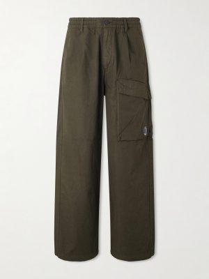 Straight-Leg Logo-Appliquéd Cotton Reps Cargo Trousers Straight-Leg Logo-Appliquéd Cotton Reps Cargo Trousers