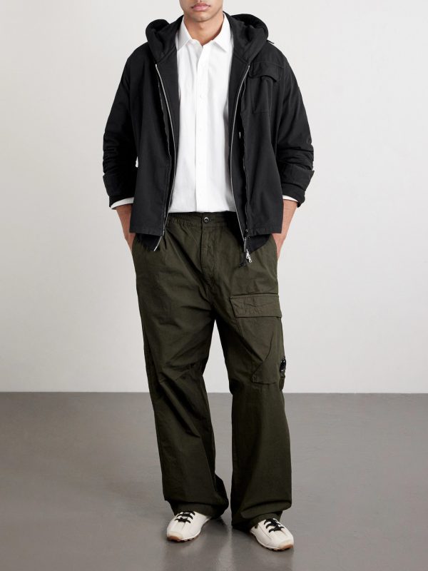 Logo-Appliquéd Organic Cotton-Gabardine Overshirt - OU