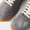 Hazel 001 Leather-Trimmed Suede Sneakers - CU Hazel 001 Leather-Trimmed Suede Sneakers - CU