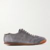 Hazel 001 Leather-Trimmed Suede Sneakers Hazel 001 Leather-Trimmed Suede Sneakers