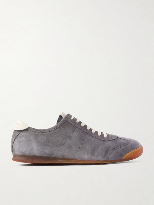 Hazel 001 Leather-Trimmed Suede Sneakers Hazel 001 Leather-Trimmed Suede Sneakers