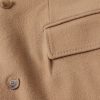 Oversized Double-Breasted Distressed Wool-Felt Coat - CU Oversized Double-Breasted Distressed Wool-Felt Coat - CU