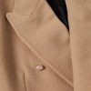 Oversized Double-Breasted Distressed Wool-Felt Coat - E1 Oversized Double-Breasted Distressed Wool-Felt Coat - E1