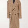 Oversized Double-Breasted Distressed Wool-Felt Coat Oversized Double-Breasted Distressed Wool-Felt Coat