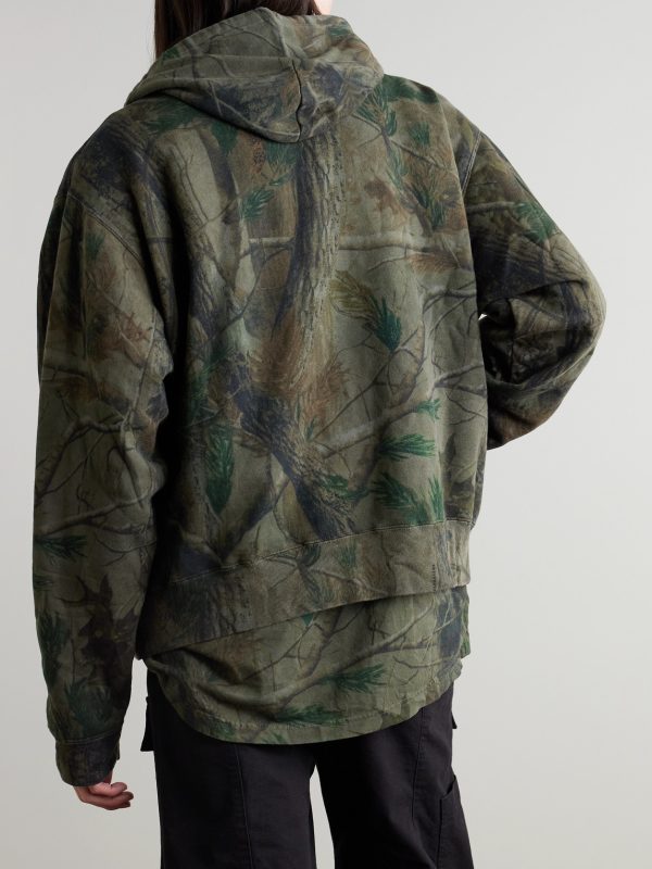 Logo-Embroidered Printed Cotton-Jersey Hoodie - BK Logo-Embroidered Printed Cotton-Jersey Hoodie - BK