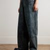 Wide-Leg Distressed Camouflage-Print Jeans - FR Wide-Leg Distressed Camouflage-Print Jeans - FR