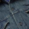 Plush-Trimmed Hooded Denim Jacket - CU