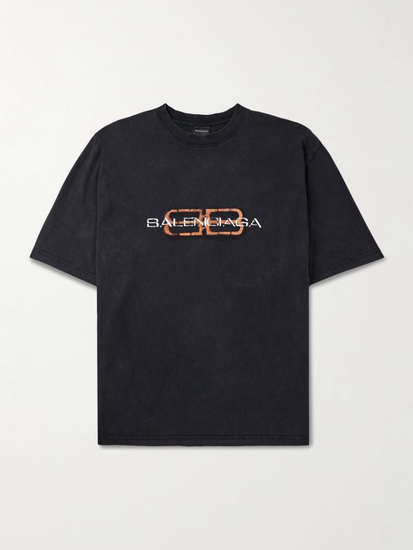 Oversized Logo-Print Cotton-Jersey T-Shirt Oversized Logo-Print Cotton-Jersey T-Shirt