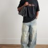 Oversized Logo-Print Cotton-Jersey T-Shirt - OU Oversized Logo-Print Cotton-Jersey T-Shirt - OU