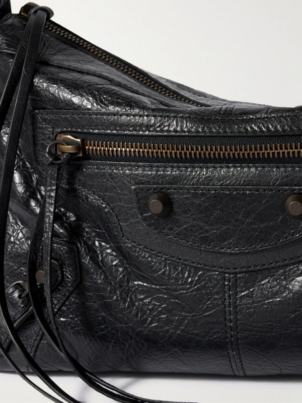 Le City Moto Small Arena Textured-Leather Messenger Bag - CU Le City Moto Small Arena Textured-Leather Messenger Bag - CU