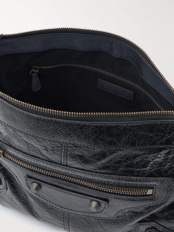 Le City Moto Small Arena Textured-Leather Messenger Bag - E1 Le City Moto Small Arena Textured-Leather Messenger Bag - E1
