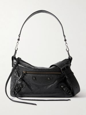 Le City Moto Small Arena Textured-Leather Messenger Bag