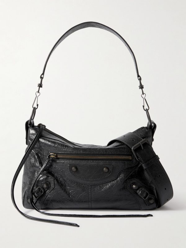 Le City Moto Small Arena Textured-Leather Messenger Bag Le City Moto Small Arena Textured-Leather Messenger Bag