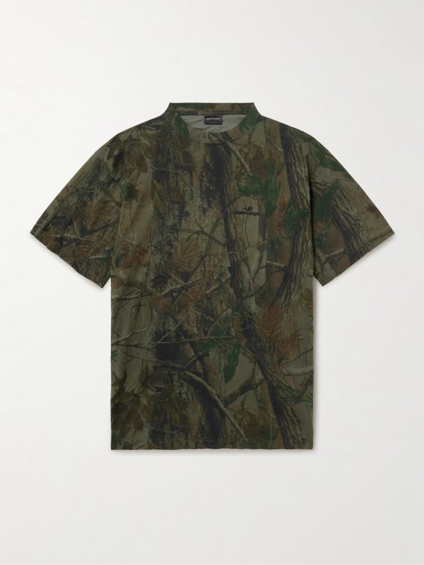 Logo-Embroidered Camouflage-Print Cotton-Jersey T-Shirt Logo-Embroidered Camouflage-Print Cotton-Jersey T-Shirt