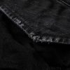 Distressed Denim Bomber Jacket - CU