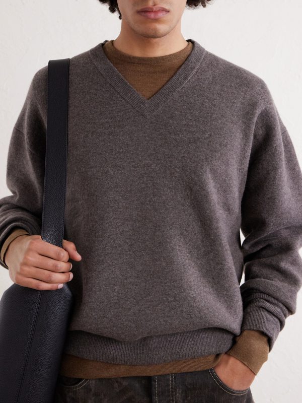 Wool and Cashmere-Blend Sweater - CU Wool and Cashmere-Blend Sweater - CU
