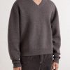 Wool and Cashmere-Blend Sweater - FR Wool and Cashmere-Blend Sweater - FR