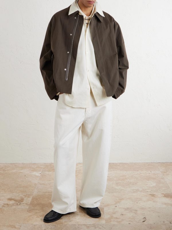 View Striped Silk and Cotton-Blend Shirt - OU