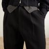Tuck Cropped Tapered Pleated Cotton-Twill Trousers - CU Tuck Cropped Tapered Pleated Cotton-Twill Trousers - CU
