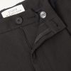 Tuck Cropped Tapered Pleated Cotton-Twill Trousers - E1 Tuck Cropped Tapered Pleated Cotton-Twill Trousers - E1