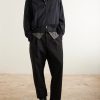 Tuck Cropped Tapered Pleated Cotton-Twill Trousers - OU Tuck Cropped Tapered Pleated Cotton-Twill Trousers - OU