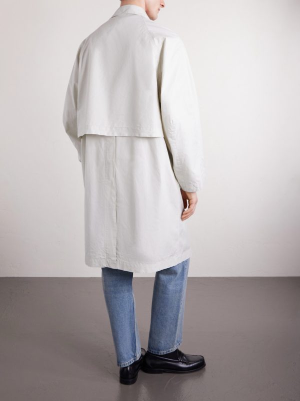 Cotton-Canvas Car Coat - BK