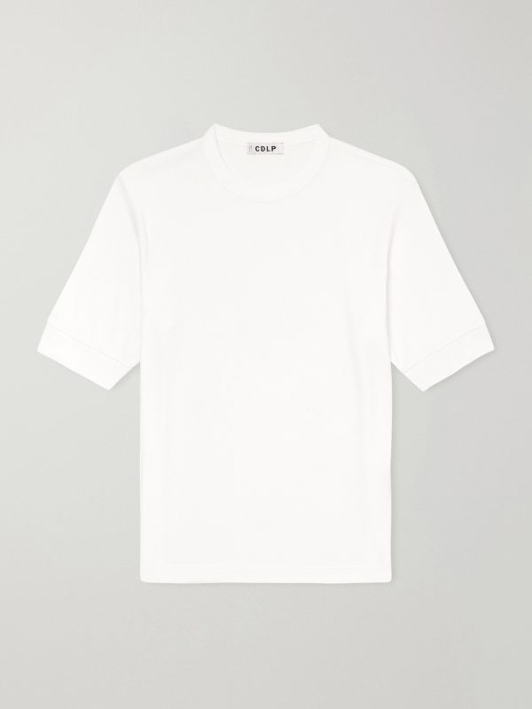 Ribbed Lyocell and Cotton-Blend T-Shirt