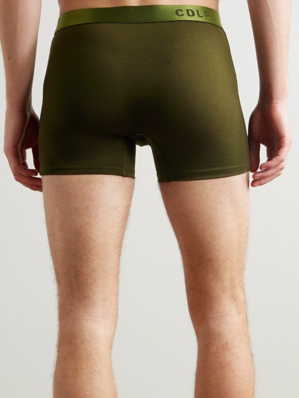 Three-Pack Stretch-TENCEL™ Lyocell Boxer Briefs - BK