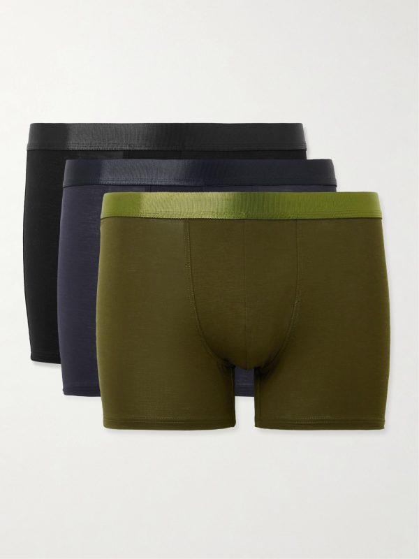 Three-Pack Stretch-TENCEL™ Lyocell Boxer Briefs