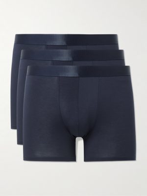 Three-Pack Stretch-Lyocell Boxer Briefs Three-Pack Stretch-Lyocell Boxer Briefs