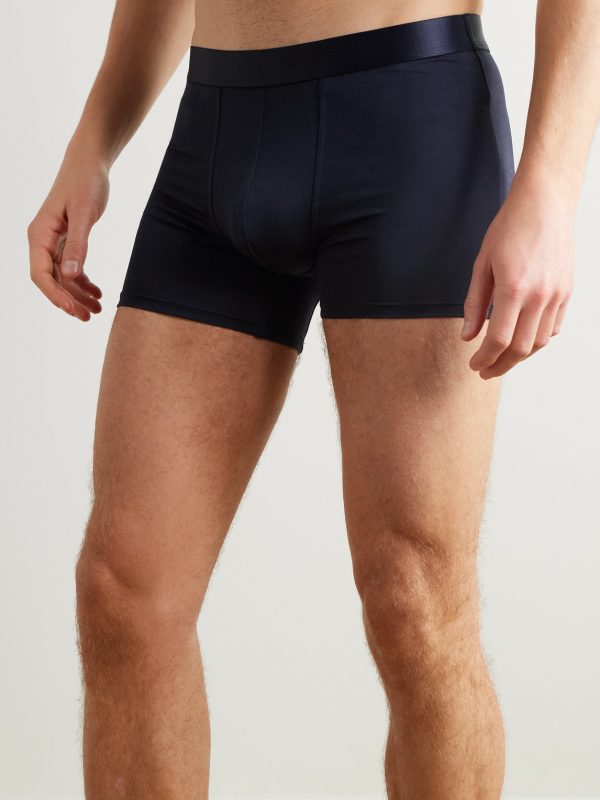 Three-Pack Stretch-Lyocell Boxer Briefs - OU Three-Pack Stretch-Lyocell Boxer Briefs - OU