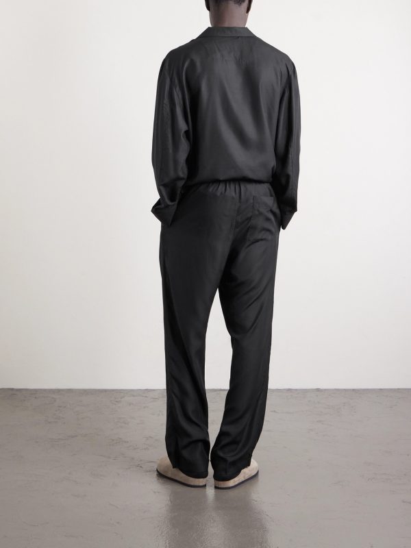Straight-Leg Lyocell Pyjama Trousers - BK Straight-Leg Lyocell Pyjama Trousers - BK
