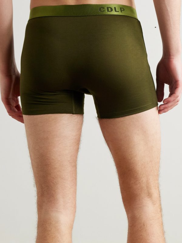 Three-Pack Stretch-TENCEL™ Lyocell Boxer Briefs - BK Three-Pack Stretch-TENCEL™ Lyocell Boxer Briefs - BK