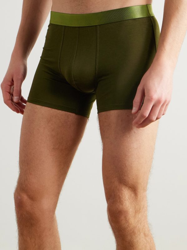 Three-Pack Stretch-TENCEL™ Lyocell Boxer Briefs - OU Three-Pack Stretch-TENCEL™ Lyocell Boxer Briefs - OU