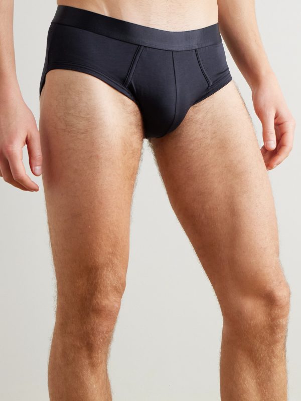 Three-Pack Stretch-Lyocell Briefs - OU