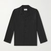 Camp-Collar Lyocell Pyjama Shirt