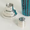 Prism Glass and Silver-Tone Cocktail Shaker - CU Prism Glass and Silver-Tone Cocktail Shaker - CU
