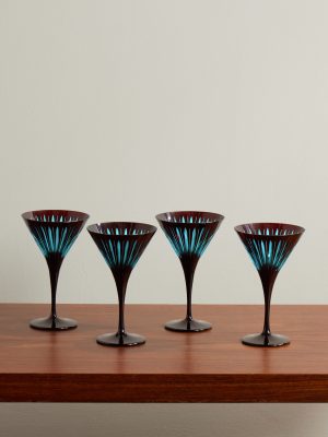 Prism Set of Four Martini Glasses Prism Set of Four Martini Glasses