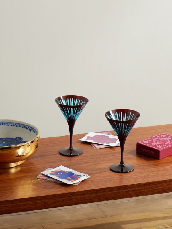 Prism Set of Four Martini Glasses - OU