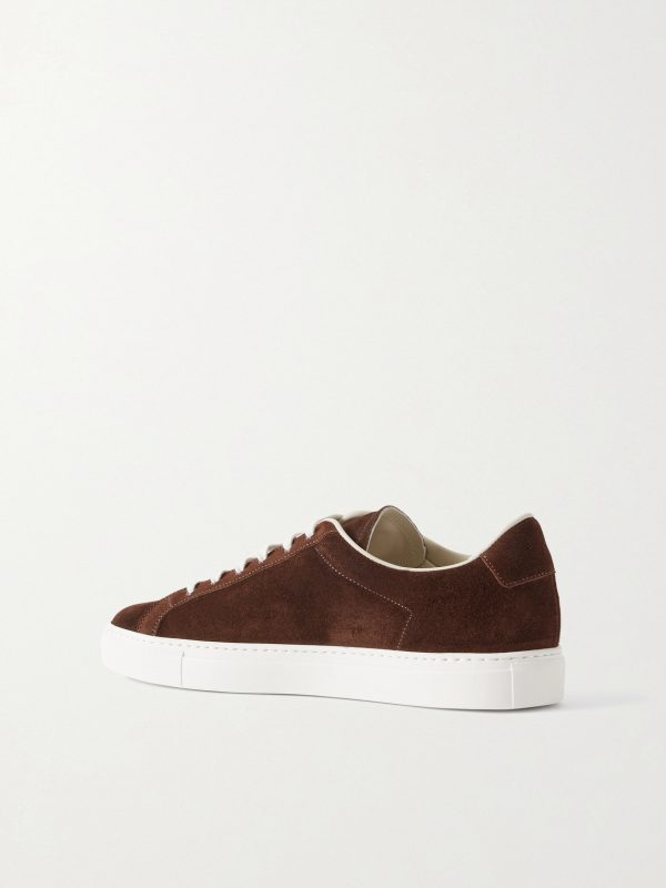 Retro Classic Waxed-Suede Sneakers - BK