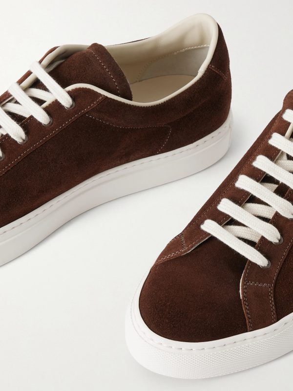 Retro Classic Waxed-Suede Sneakers - CU