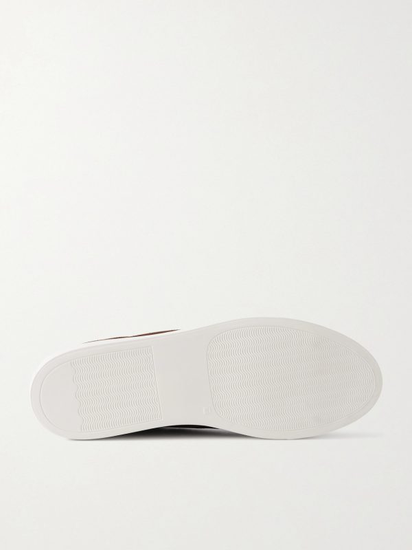 Retro Classic Waxed-Suede Sneakers - E1